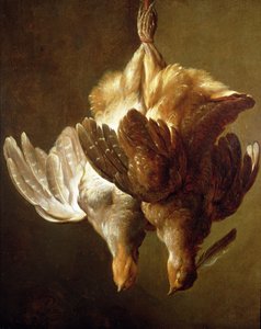 Nature morte de deux perdrix